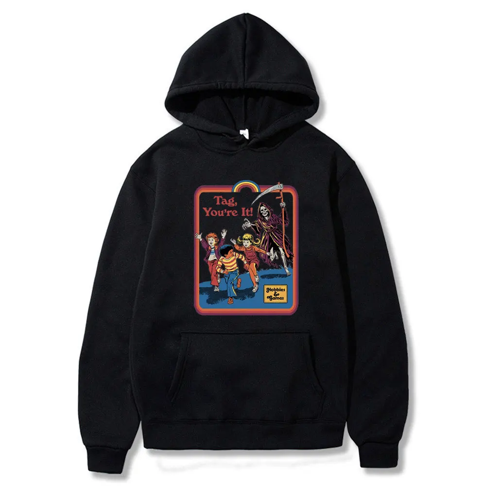

Tag Youre It Hoodies Streetwear Funny Men's Women's Men Women Homme Loose Retro Hoodie Man Oversized Hoody Harajuku Sweatshirt