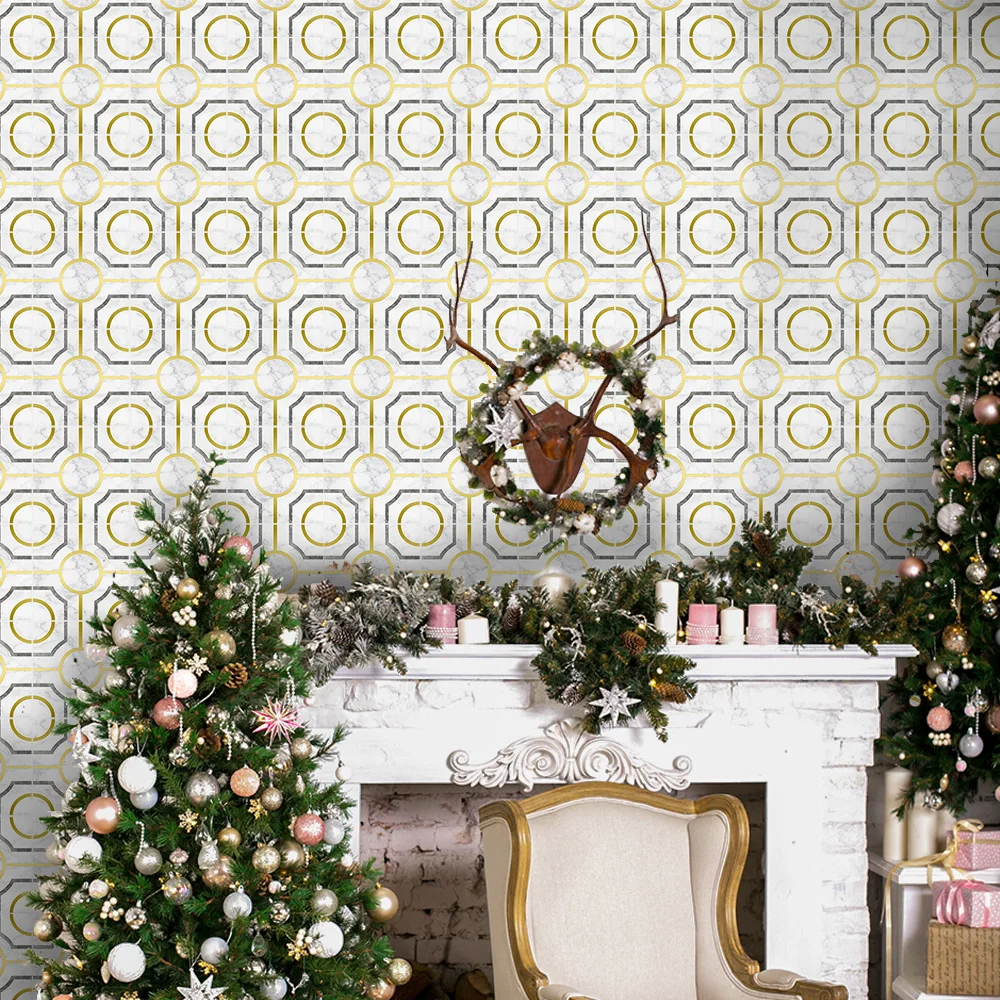 

Наклейки на стену, 2022, золотистые, легкие, 15 см, бронзовые, для украшения стен, спальни, 30 шт.