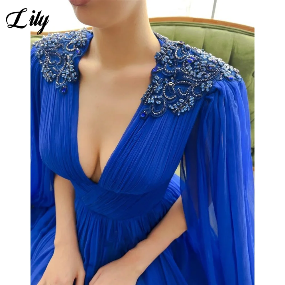 Элегантные вечерние платья Lily Blue тюлевое платье для выпускного вечера с