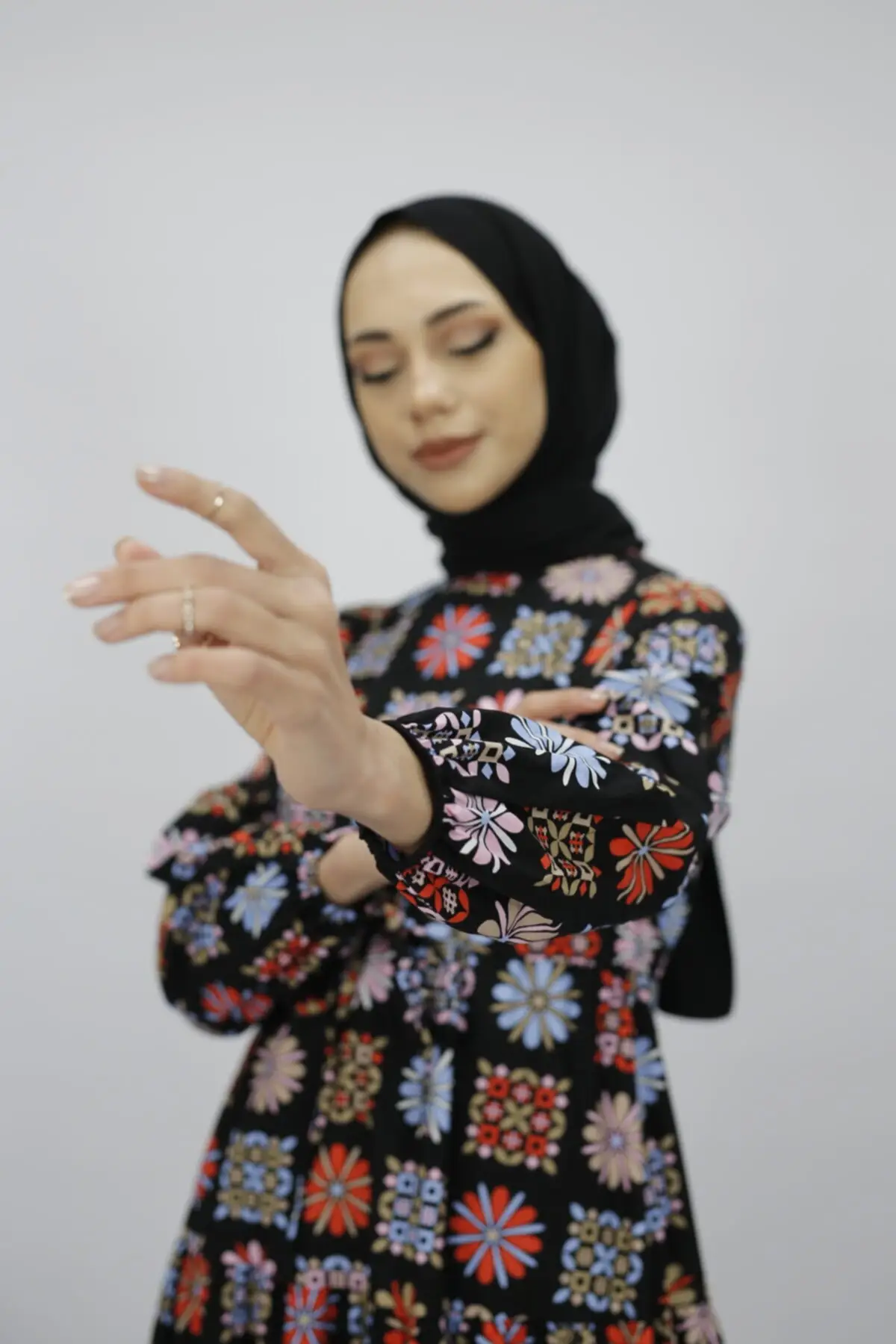 

Scrumptious the Youth Patterned Dress Fashion Muslim Women Hijab Dress