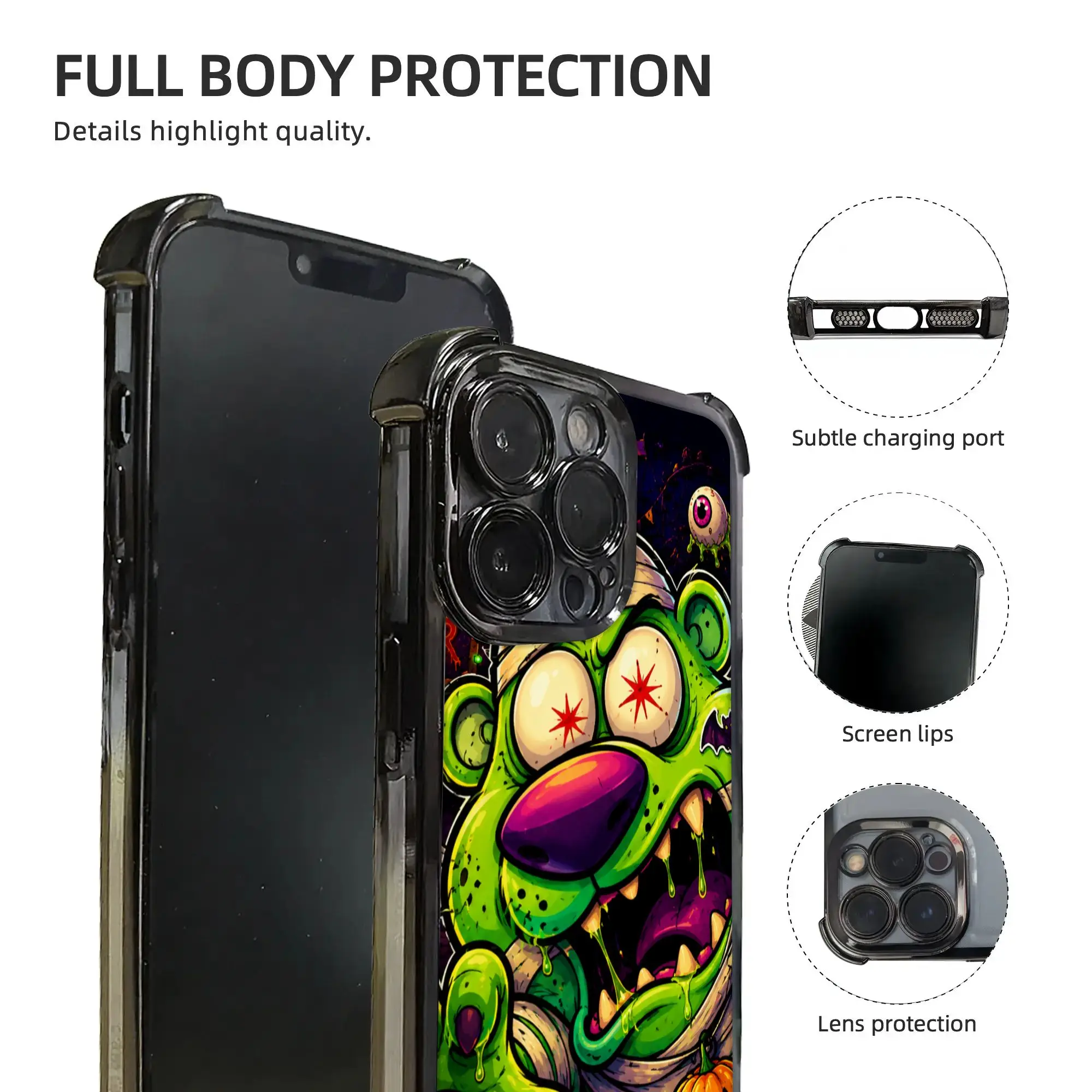 Фото Чехол для телефона Green Cowardly Dog Snarl Growl с гальваническим покрытием для iPhone различных моделей №5