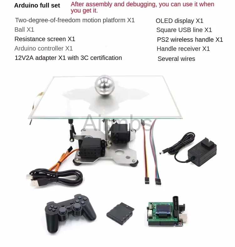 Фото Arduino STM32 с открытым исходным кодом, система вращающегося шара, шаровая пластина, балансировочный шар, PID-робот, соревнования №1