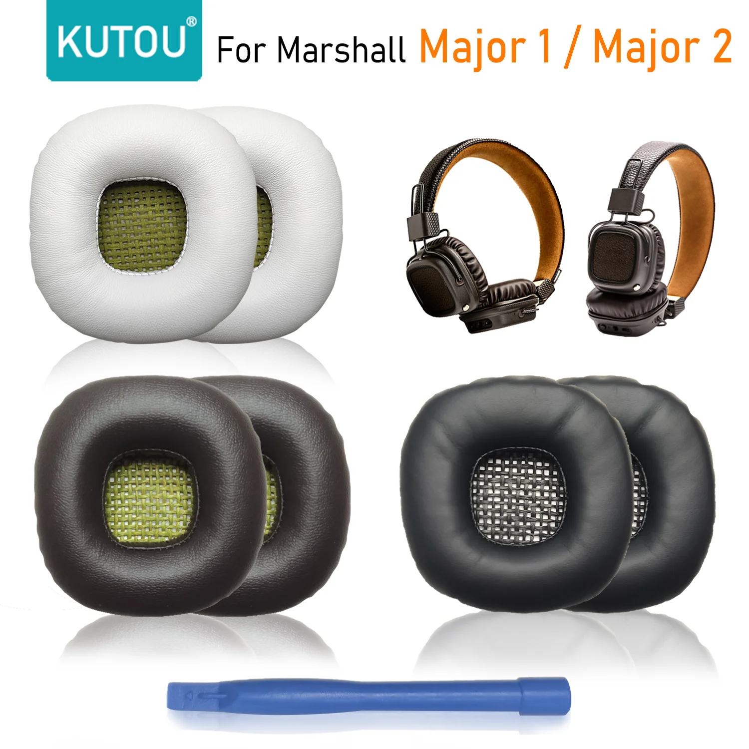 KUTOU 2 шт. сменные амбушюры для Marshall Major 1 наушники Чехлы II I поролоновые подушечки