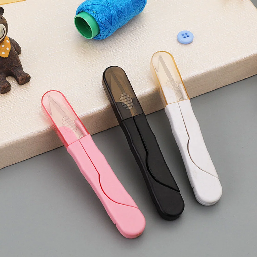 

3pcs Sewing U Shape Yarn Thread Snips Trimming Nipper Embroidery for DIY Stitch Crafts Supplies Mixed Color