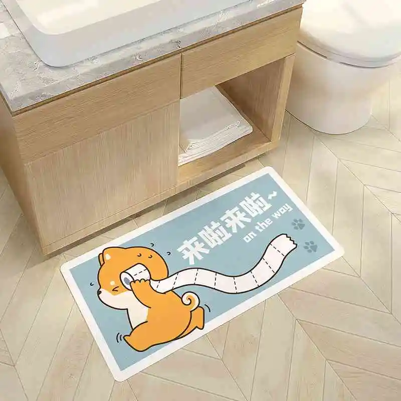 

Входной коврик для ванной комнаты, мультяшный дверной коврик, кухонный коврик, коврик для спальни
