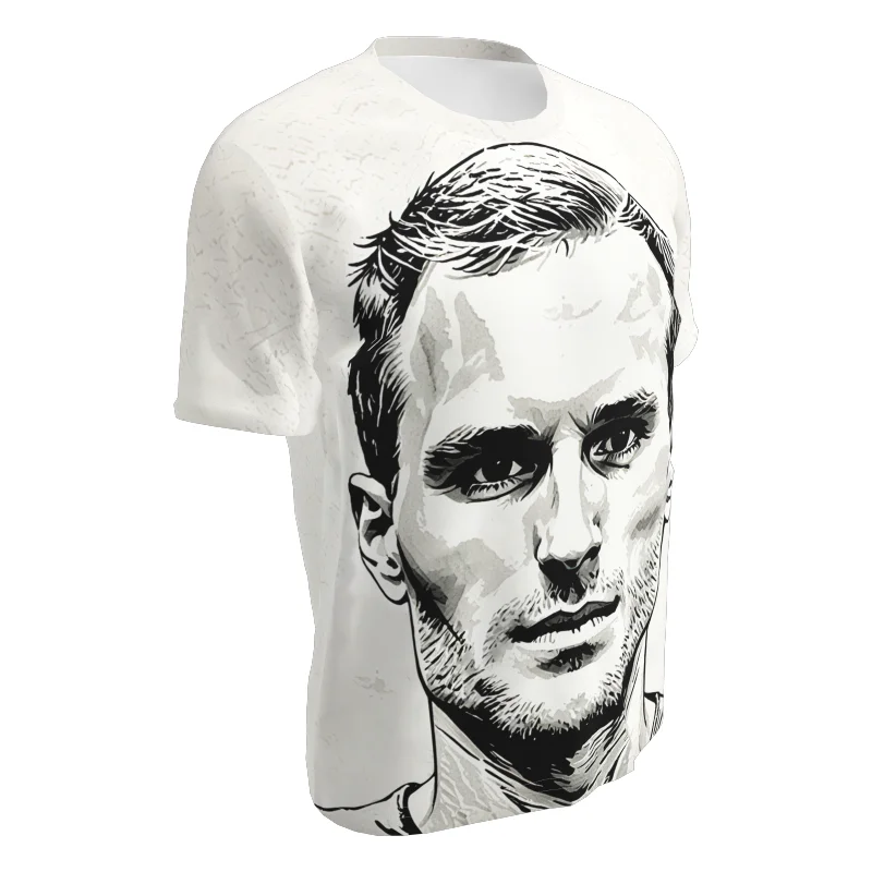Kirk Cousins Custom Made Label T Shirt Name Number Fashion Portrait Game Team T-shirt 18 Football Jersey Doodle 3d Style Clothes