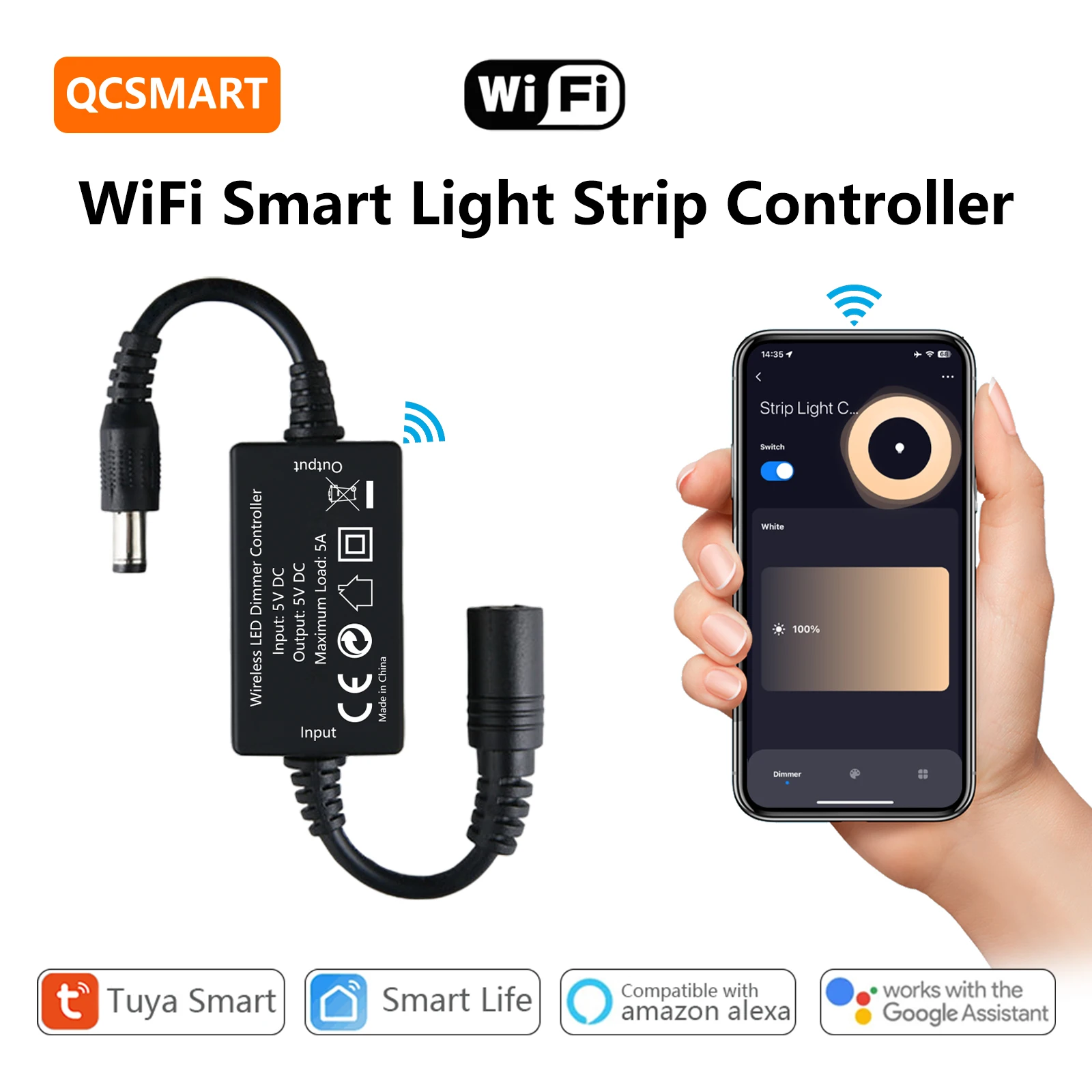 Умный переключатель регулировки яркости QCSAMRT Tuya Smart Life с Wi-Fi, 5 в постоянного тока, зеркальная полоса, зеркальная строка, фотоаксессуары для домов на колесах, лодок, пабов, яхт, кемперов с дистанционным управлением командная строка linux 2 е издание