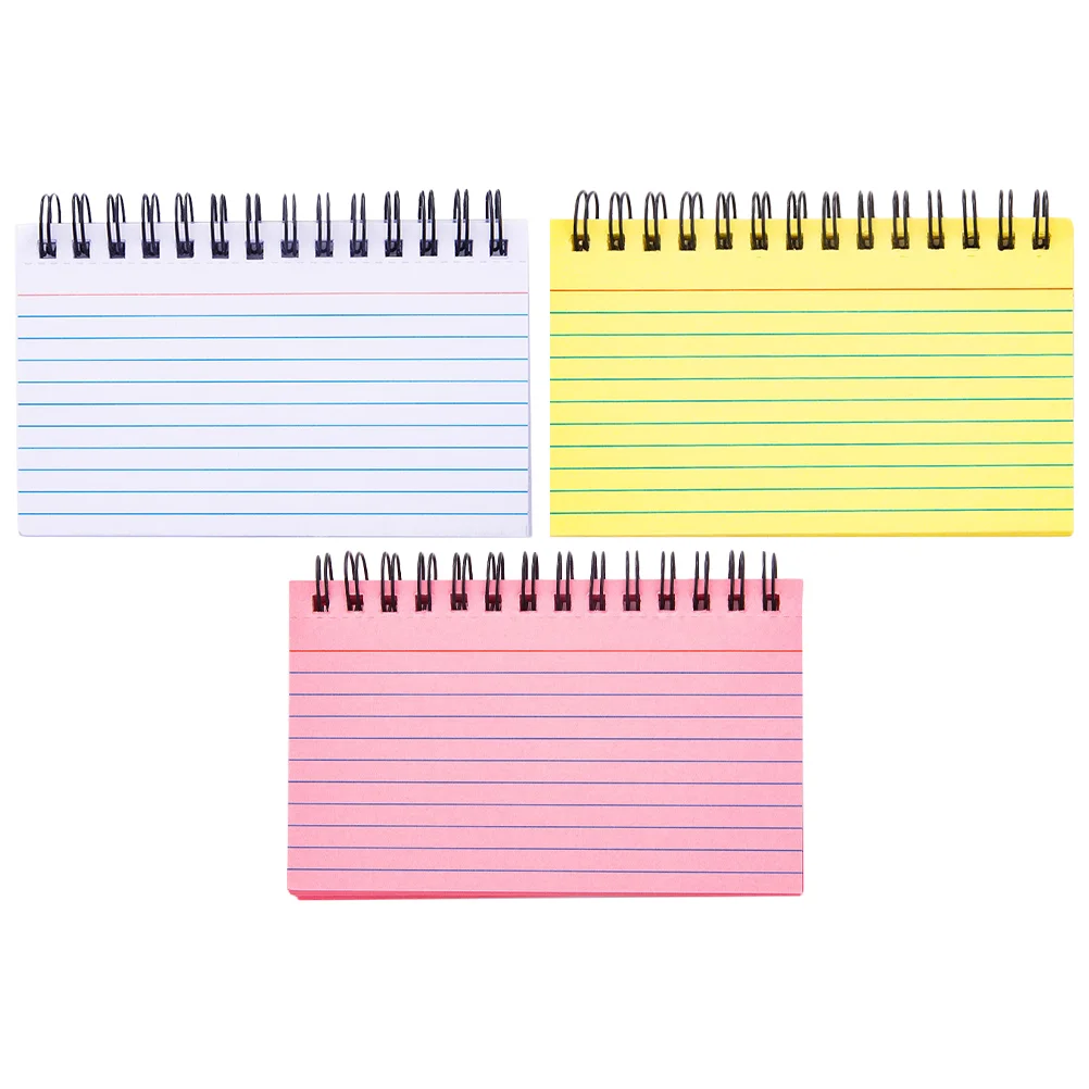 

3Pcs Portable Note Pads Students Writing Pads Thickened Office Notepads Office Accessory
