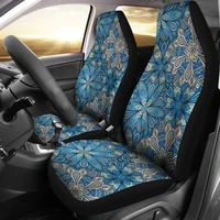 blue floral mandalas car seat covers pair 2 front seat covers car seat protector car accessories