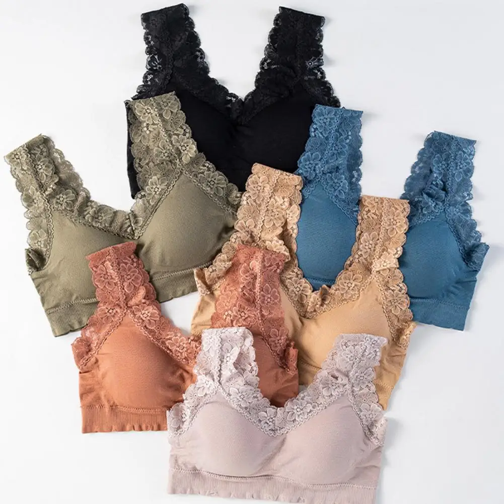

Breathable Popular Push Up Stretchy Sport Bra Full Cup Women Brassiere Pure Colors for Vacation