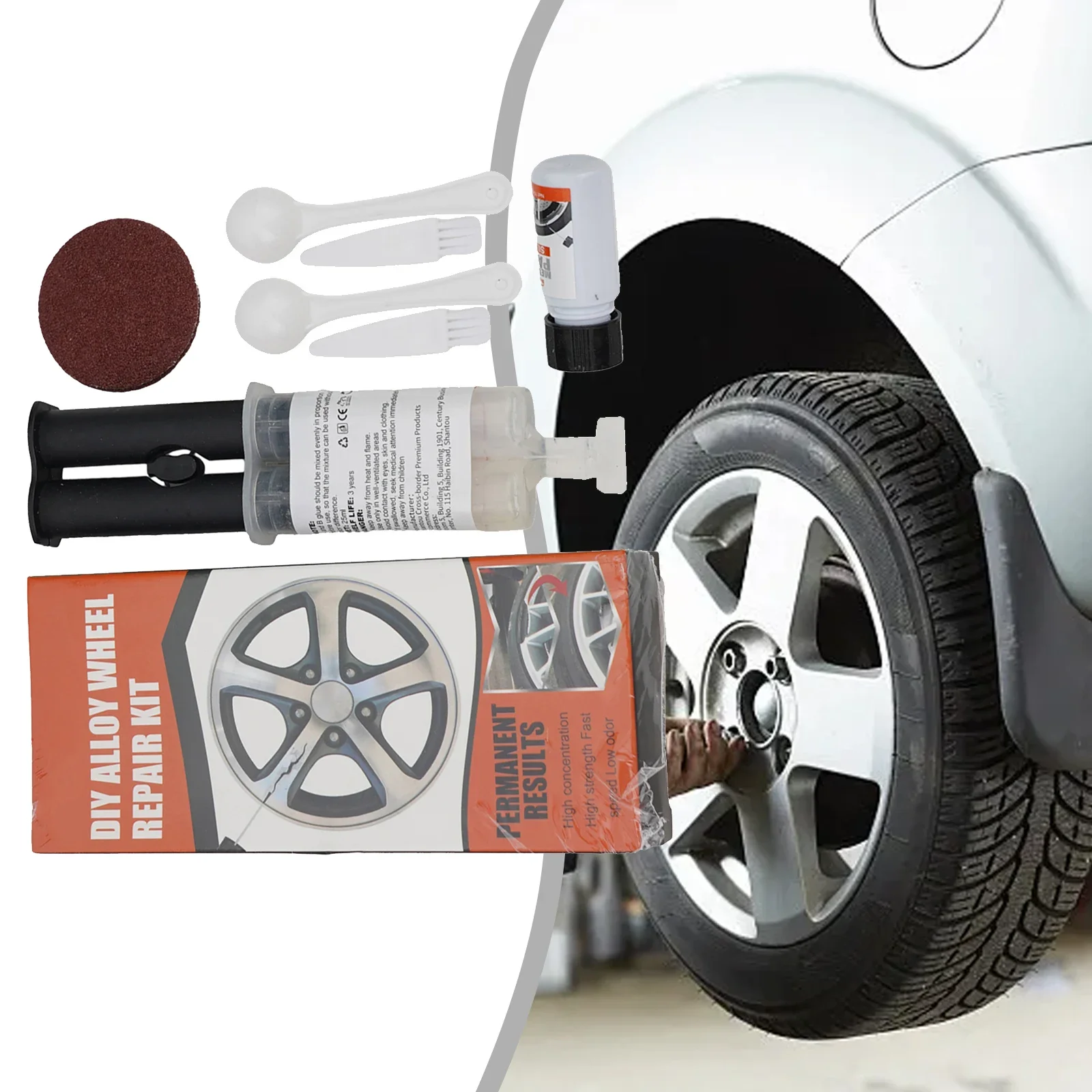 Набор для ремонта царапин быстрое Приклеивание ёмкость клея