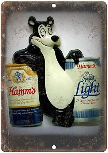 

Фарфоровая кружка для пива Hamm's Bear Metal Tin Sign Decor