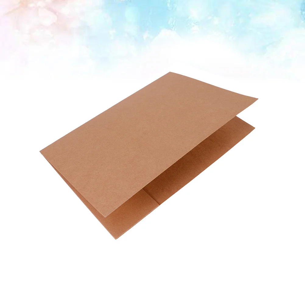

10pcs Kraft Paper File Holder Creative A4 Paper Protector Paper Folder for Home Office School