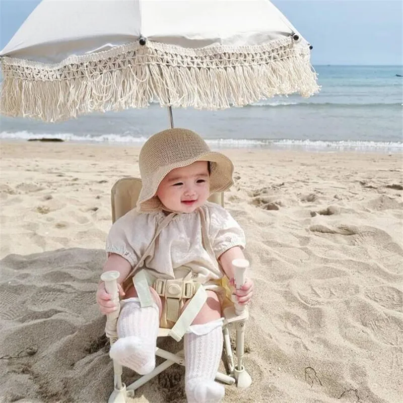 

Lace Bohemian Children Outdoor Stroller Sun Shade Umbrellas Baby Beach Sunscreen UV Protection Umbrella Kids Photography Props
