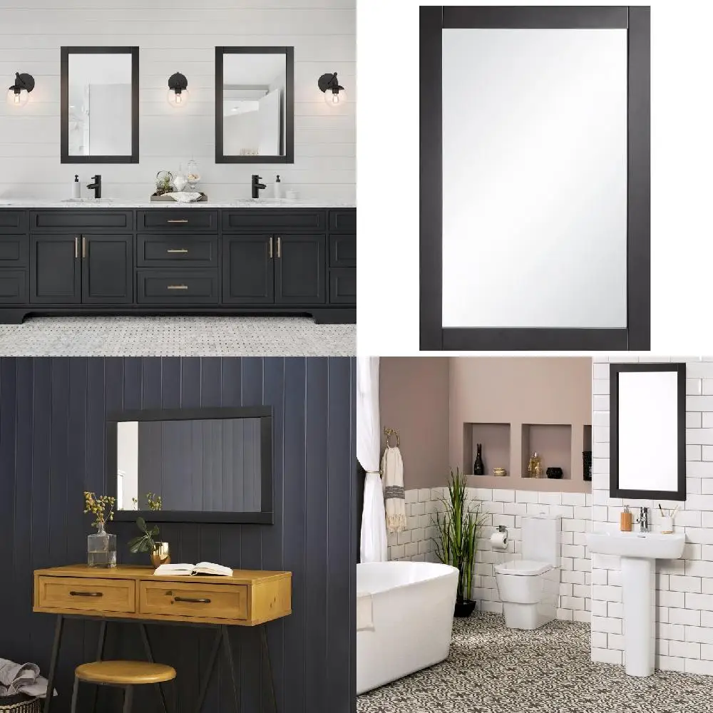 

with Enhancing Look and Quality Classy 20-Inch Espresso Mirror - Enhance Your Modern Home with Perfect Look and Quality