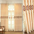 Роскошные шторы с вышивкой в Европейском стиле, занавески для гостиной, спальни, желтые, синие тюлевые шторы на заказ