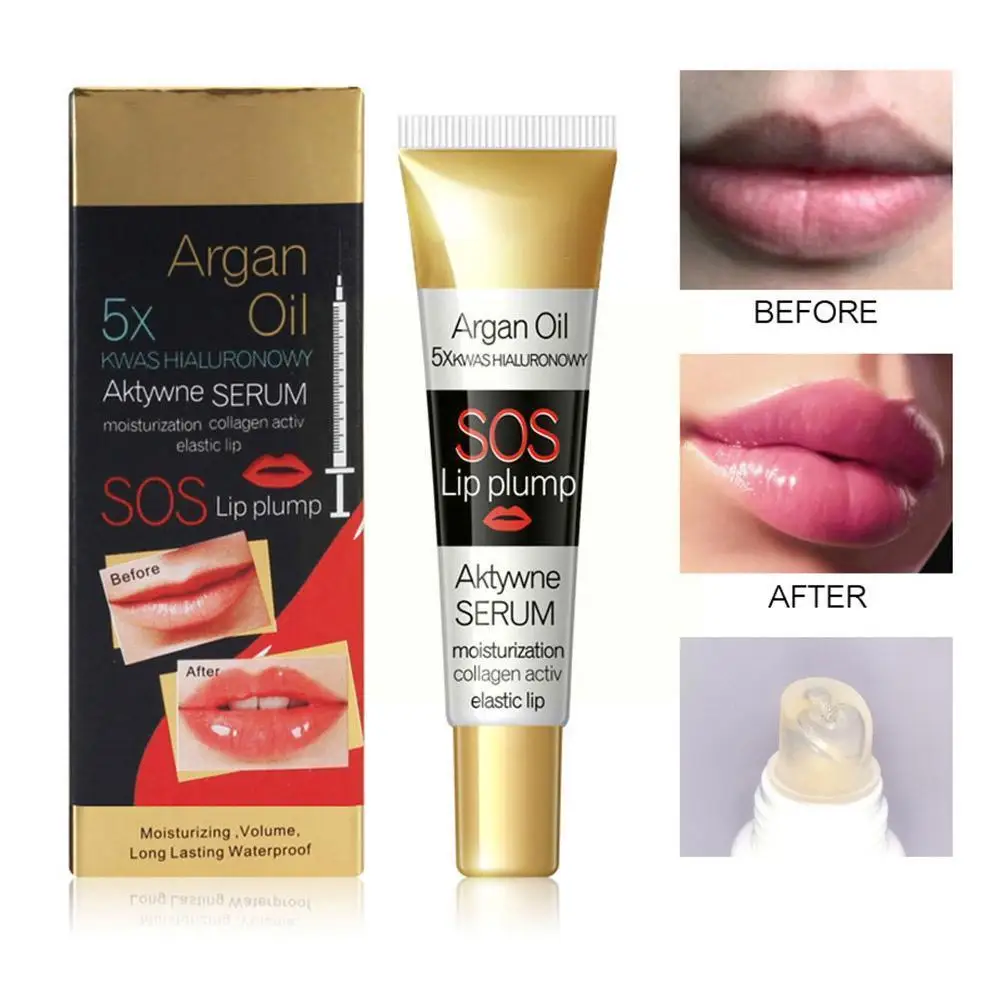 

Instant Volumising Lip Plumper Oil Collagen Lip Gloss Volume Extreme Cosmetics Essence Enhancer Moisturizer Lip Repair Lips Q5V6