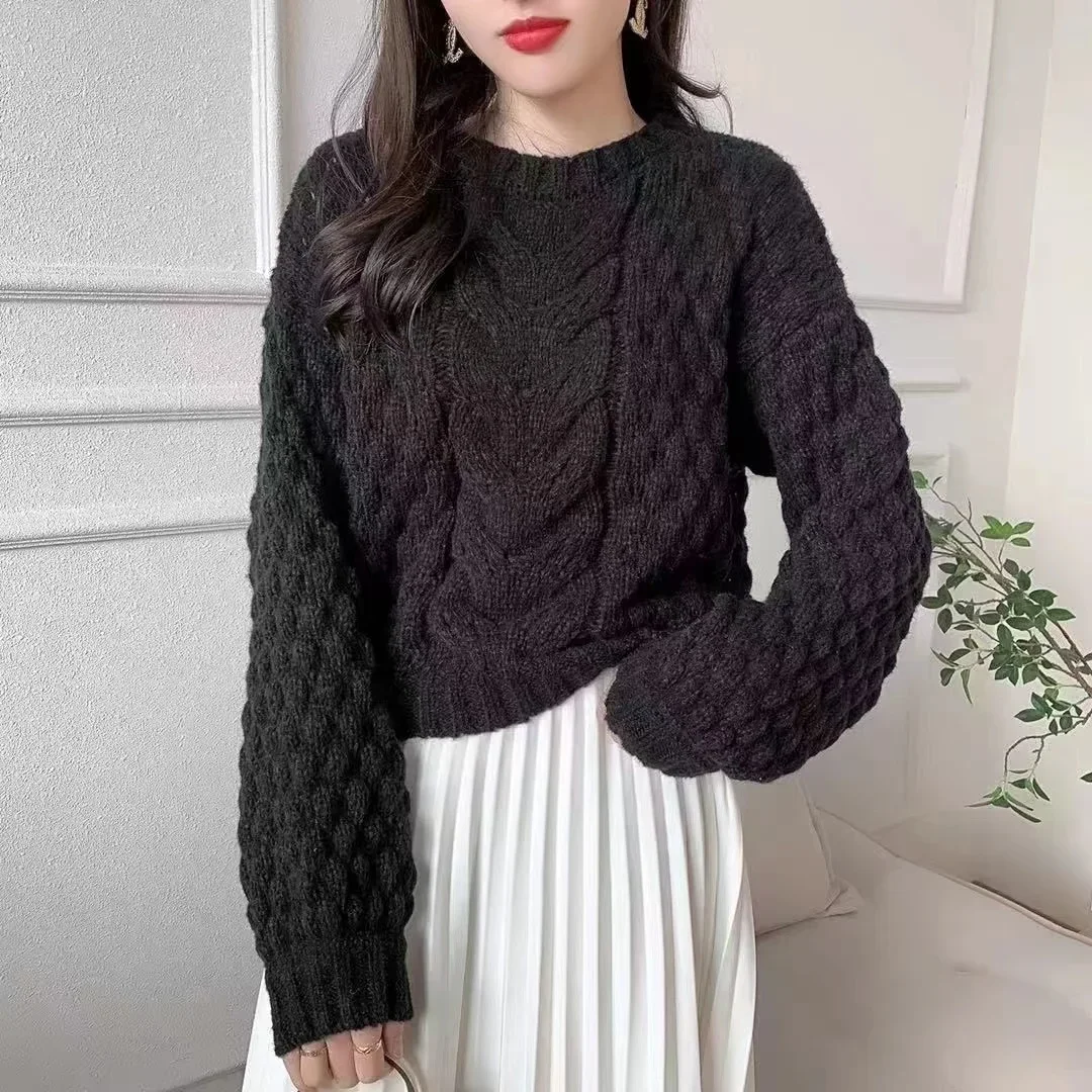 5-цветные свитера женские витой дизайн шикарный простой однотонный классический