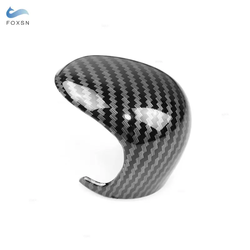 AT Автомобильный Стайлинг текстура из углеродного волокна ручка переключения