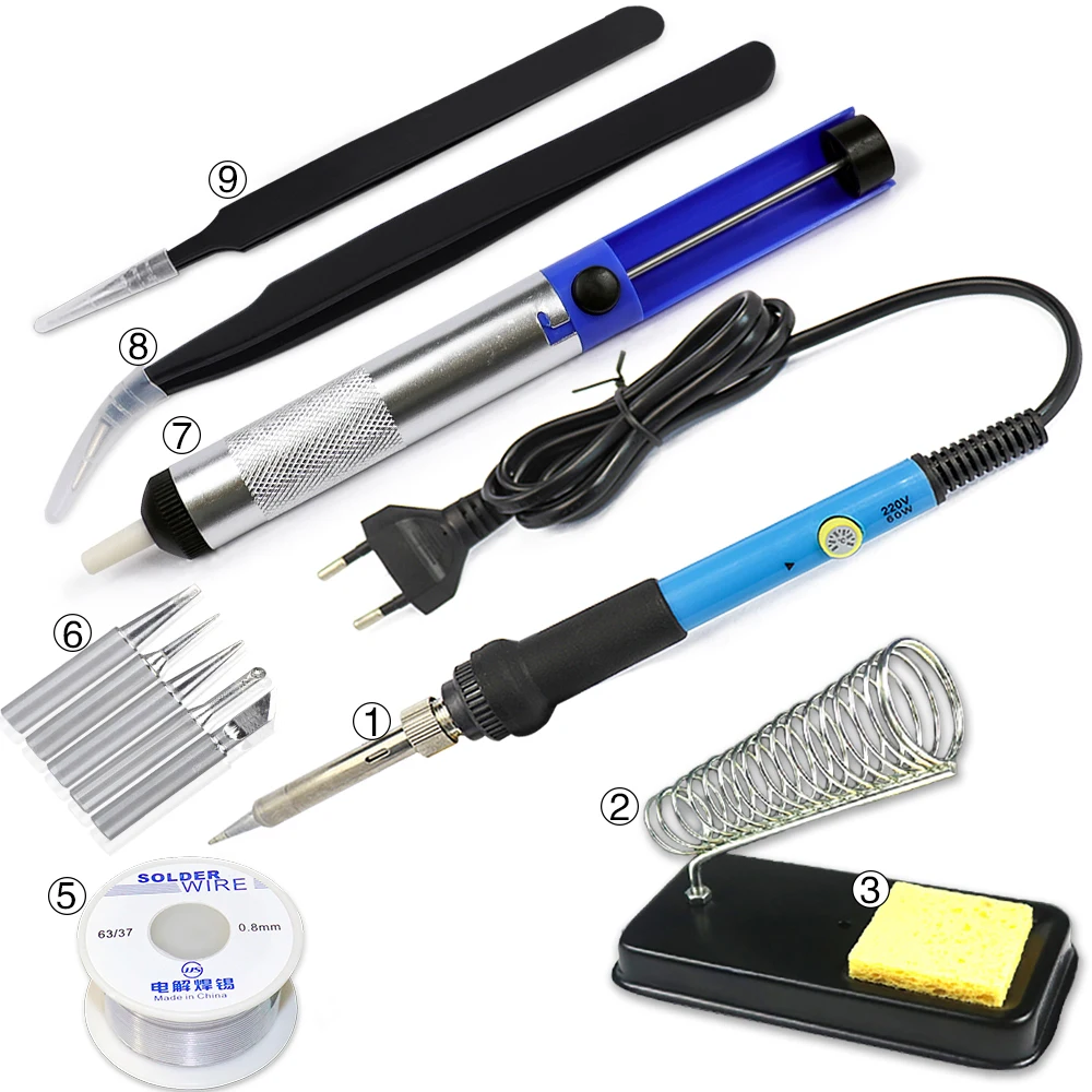 Электрический мини-паяльник с регулируемой температурой 220 В 110 60 Вт сварочный