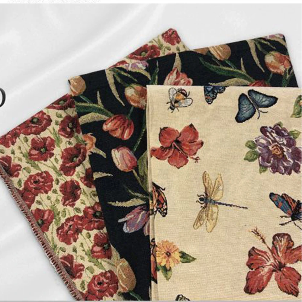 Окрашенная жаккардовая ткань