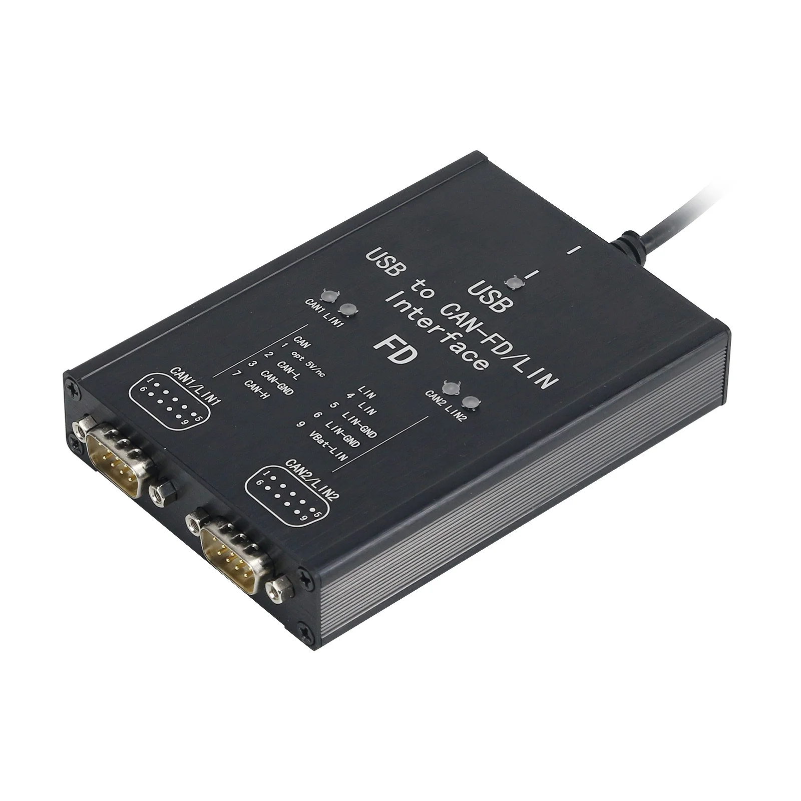 Фото P-CAN-USB Pro P-CAN FD PRO 12 Мбит/с Адаптер USB-CAN 2-канальный CAN FD, совместимый с IPEH-004061 №5