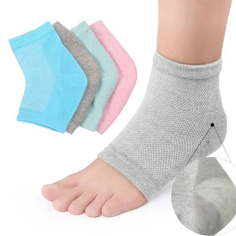 

Moisturizing Heel Protective Cover for Plantar Fasciitis Foot Spur Socks Silicone Sleeve Gel Socks for Dry Cracked Feet Care