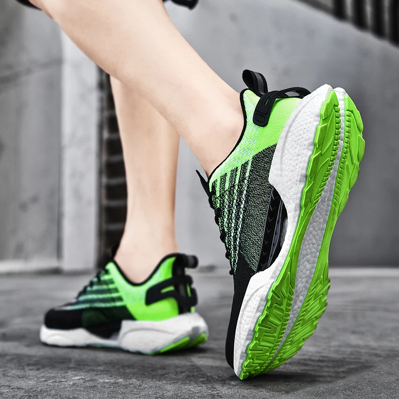 New Cushioning Running Shoes Men Breathable Mesh Sneakers Outdoors Mens Athletic Sport Jogging Shoes Zapatillas Hombre Deportiva