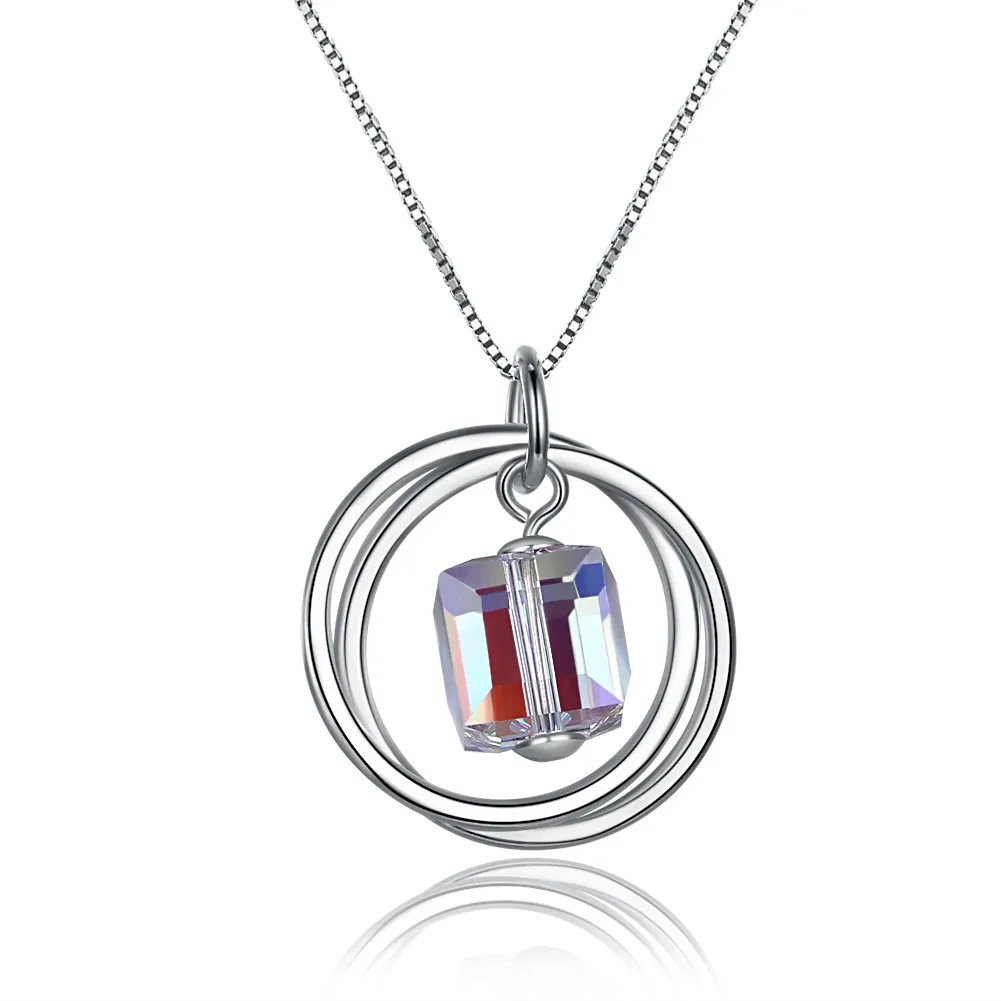

PTE Fashion Sterling Silver Necklace Simple and Elegant Fashion