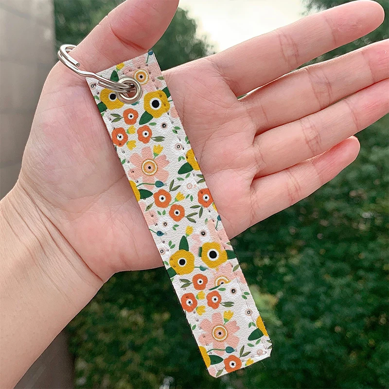 

Fashion Cheerful Custom Keychains Strap Keyring Hanging Holder Bag Car Wallet Trinket Keychain Hanging Bag Accessories