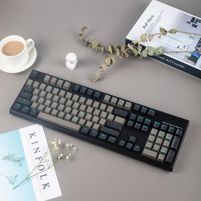 

Keycool 104keys Wired Rgb Backlit Mechanical Keyboard for Pc Usb Hotswap Keyboard for Tablet Gaming Accessories for Laptop