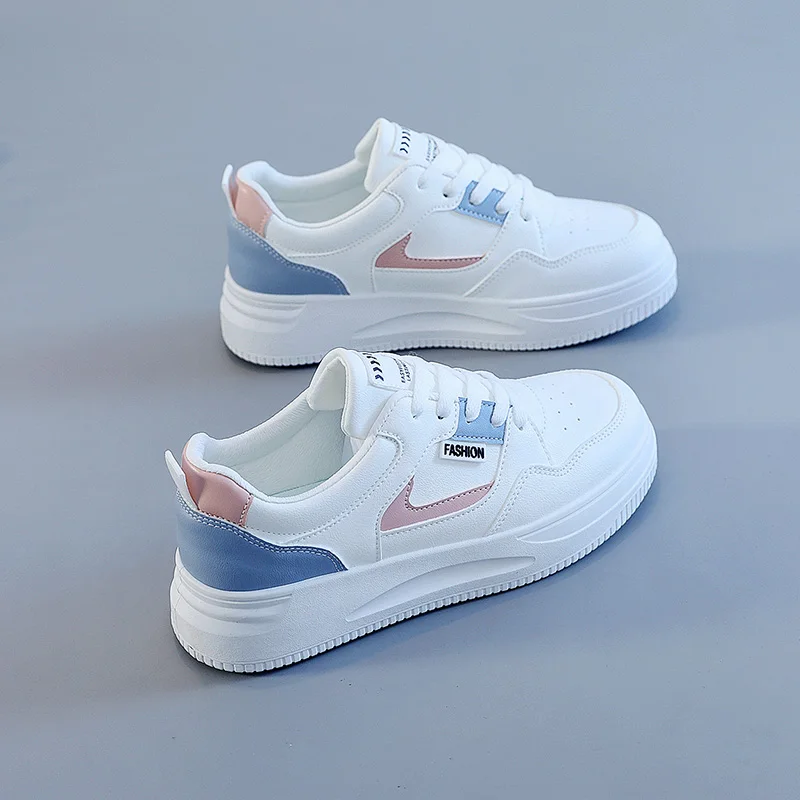 

Women's Little White Shoes 2023 Spring and Autumn Popular Fashion Versatile Student Thick Sole Flat Bottom Odor Resistant Casual