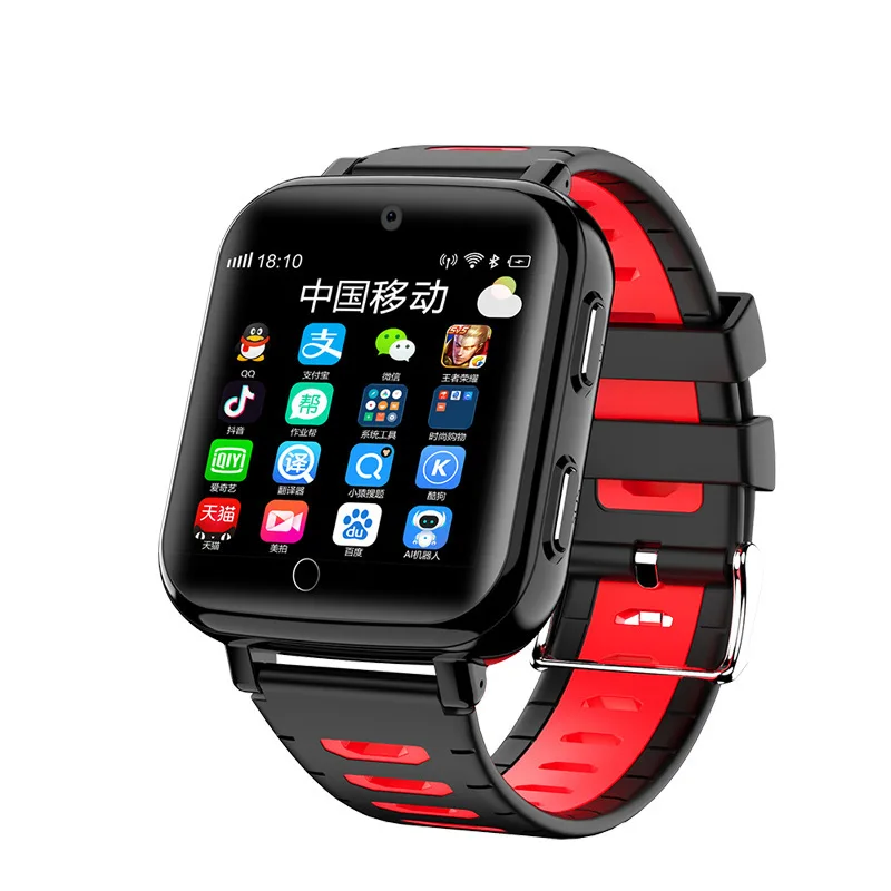 

4G Smart GPS Kids Student Camera Wristwatch Video Call Heart Rate Blood Pressure Monitor Tracker Location Android 6 Phone Watch