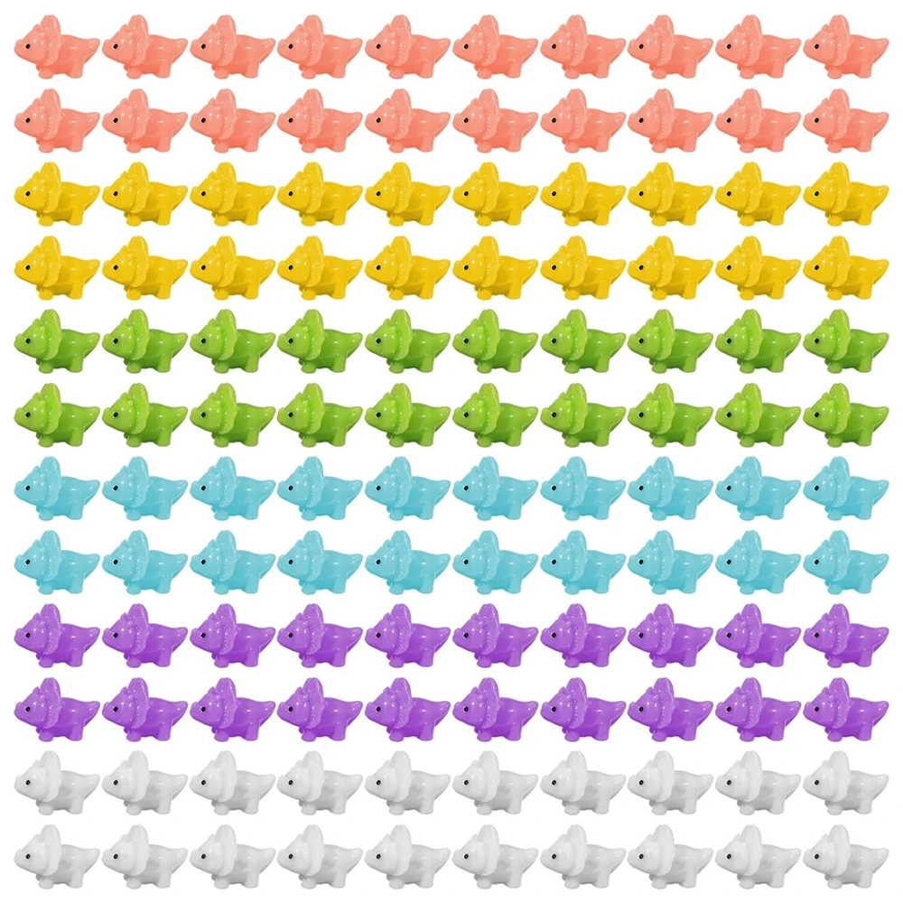 

6/12pcs Mixed Color Mini Resin Dinosaur Miniature, Fairy Garden Ornament, Micro Landscape Bonsai for Home DIY Craft Decoration