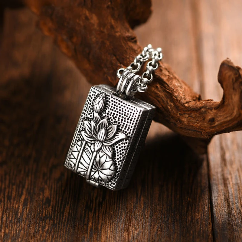 

New Design Retro Pendant Men's Amulet Necklace Gawu Box Can Be Opened To Hold Things Pendant Jewelry Accessories