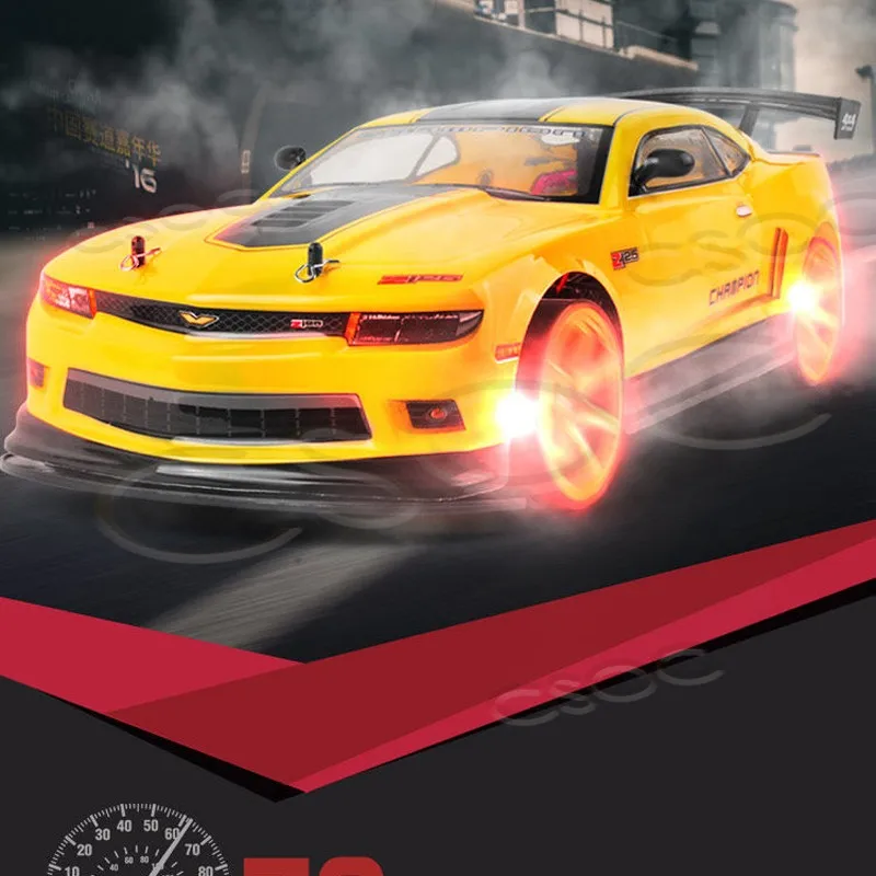 Гоночный автомобиль CSOC 1/10 RC для дрифтинга 70 км/ч со светильник кой 2 4G игрушка с