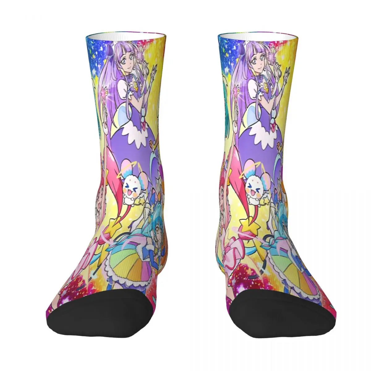 

Star Twinkle All Together Pretty Cure Precure Princess Anime Sock Socks Men Women Polyester Stockings Customizable Design