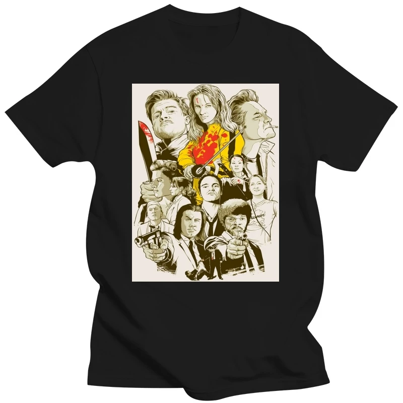 Мужская и женская футболка с изображением Тарантино Все фильмы хлопковая