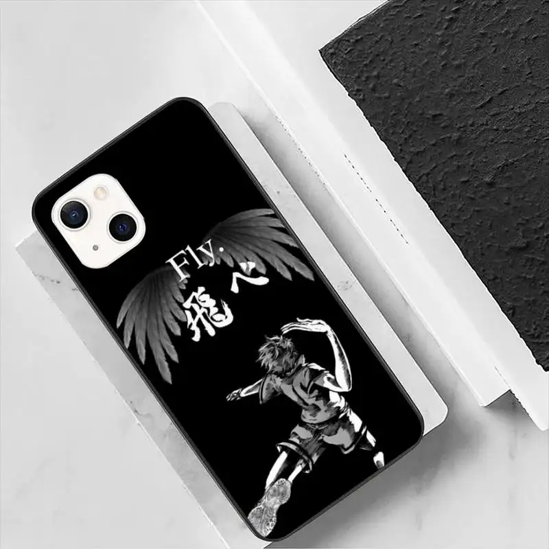 Чехол Haikyuu Hinata для iPhone 11 12 Mini 13 14 Pro XS Max X 8 7 6s Plus SE XR