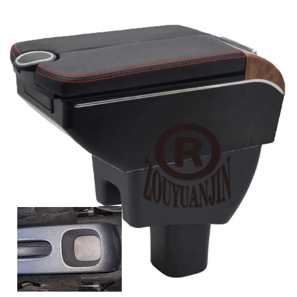 

For Toyota Agya Wigo Armrest Box Retrofit Parts Center Console Special Storage Space Car Elbow Rest with USB Cup Holder
