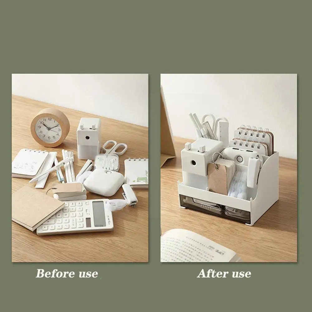 

Desktop Storage Box Desk Organizer Holder Creative Bucket Holder Organizer Storage Office Student Drawer Desk Stationery Gi Q3R6