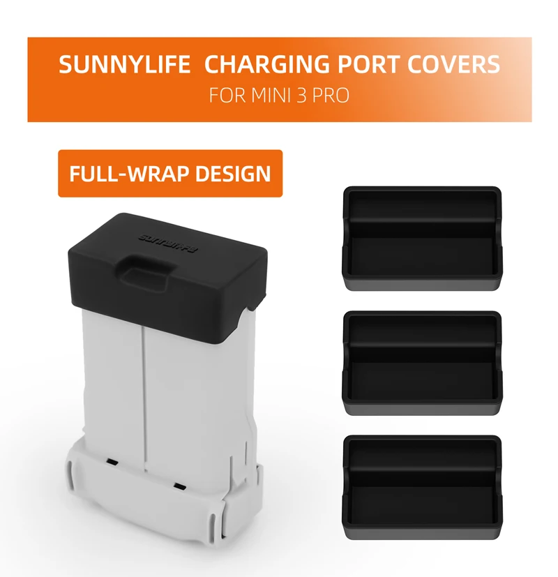 

3 шт. крышки портов зарядки аккумулятора пыленепроницаемые защитные силиконовые колпачки для Mini 3 Pro аксессуары для дронов быстрая доставка