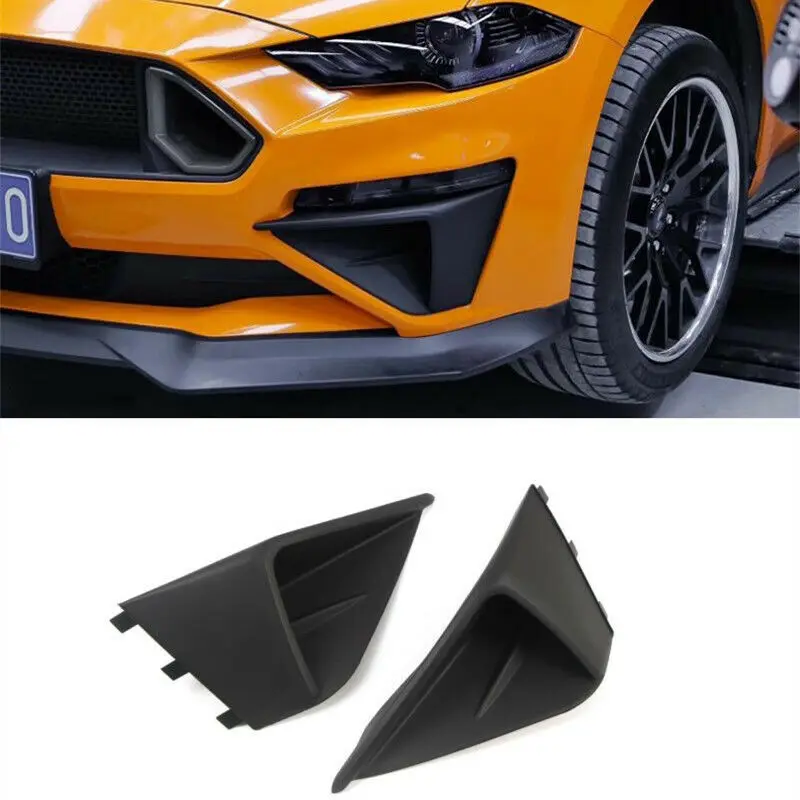 

Front Bumper Fascia Corner Fog Vent Arch Wing Side Decor For Ford Mustang 18-20