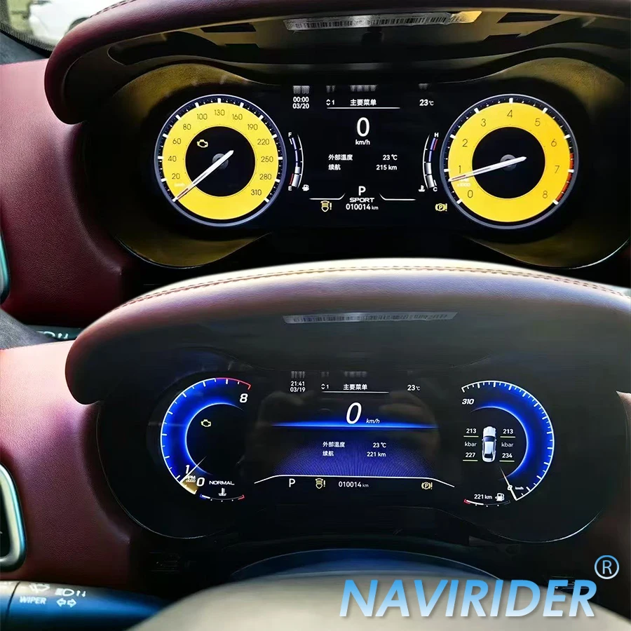 

Для Maserati Levante 2016-2023 ЖК-дисплей приборной панели цифровой дисплей приборной панели кластер Carplay GPS спидометр виртуальный кабин