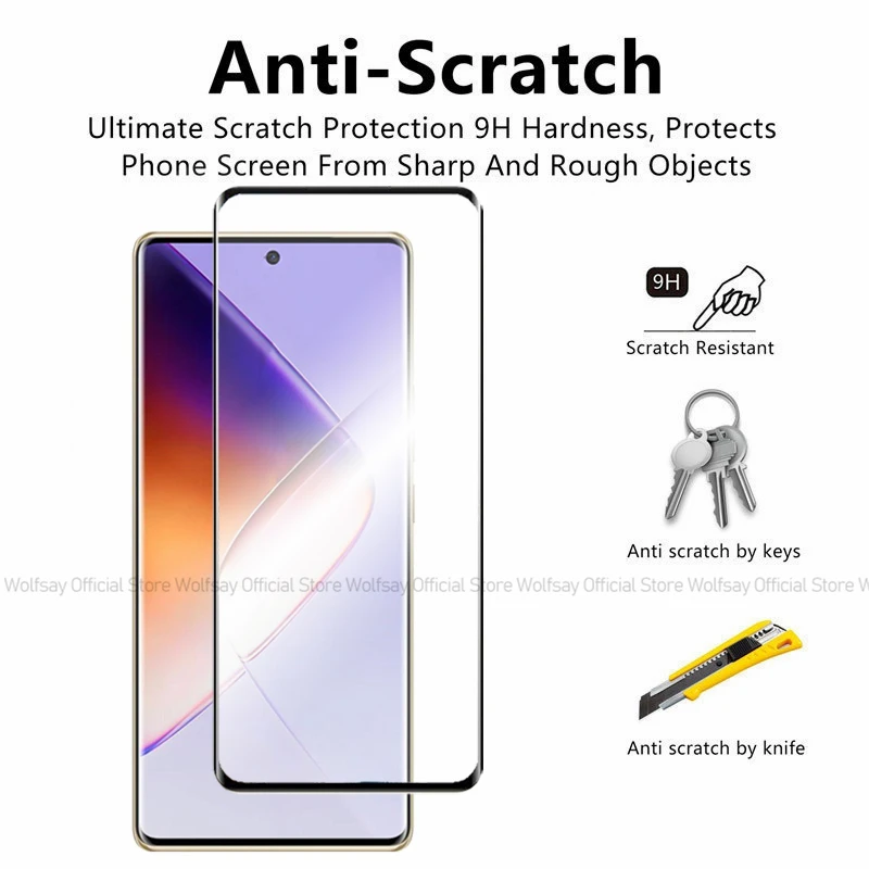 2/4 шт. Защитное стекло для телефона Infinix Note 40S