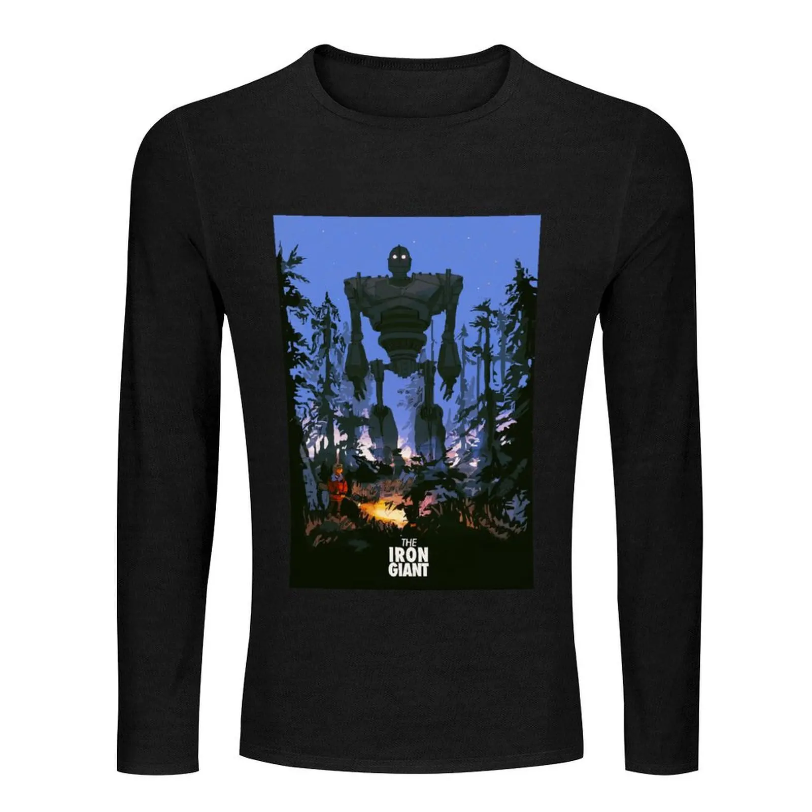 Hogarth-Железная гигантская длинная футболка белые футболки для мальчиков черные