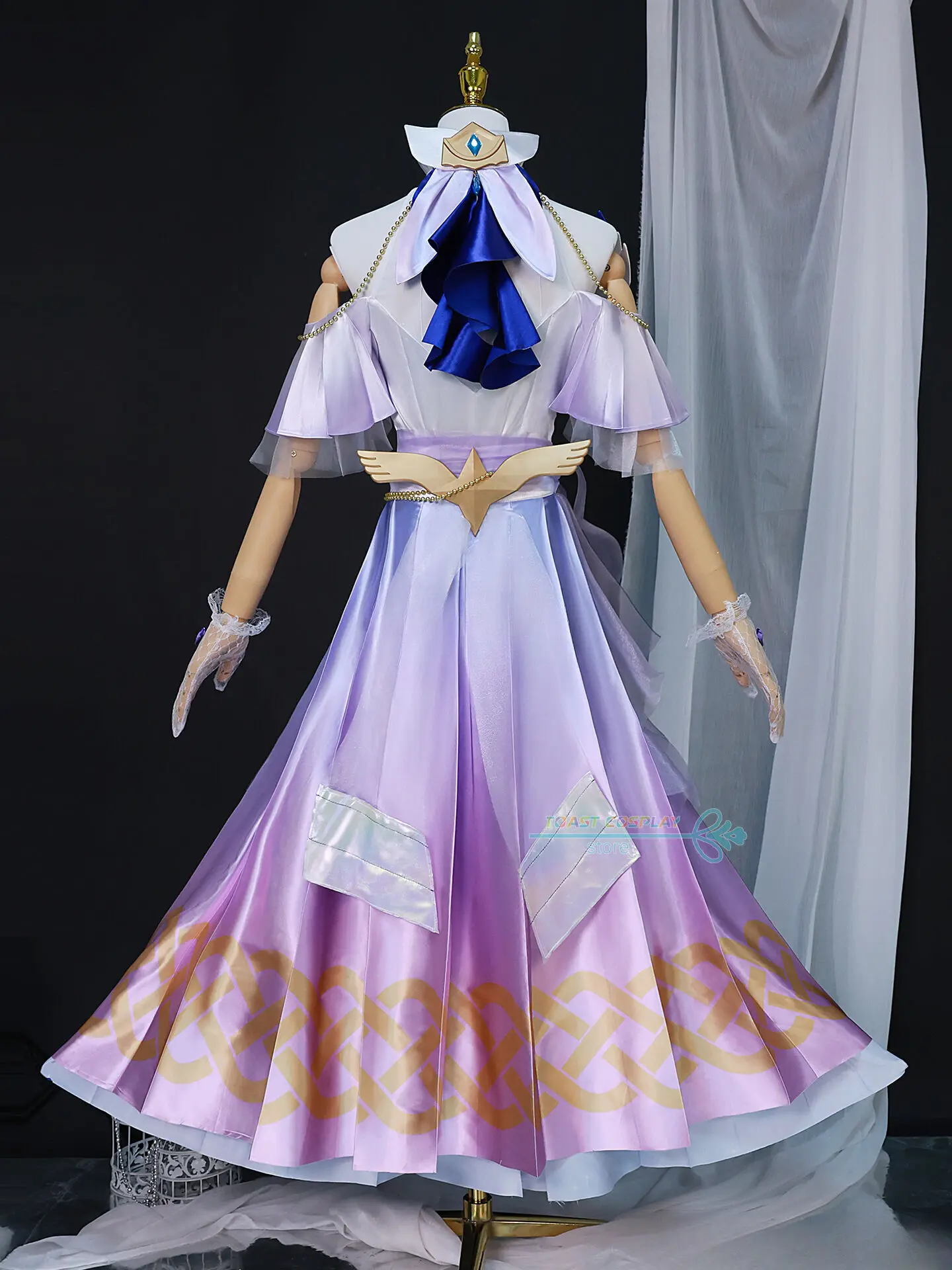 Elysia Косплей Игра Honkai Impact 3rd Cyberangel Костюм Платье Парик Полный комплект Аниме