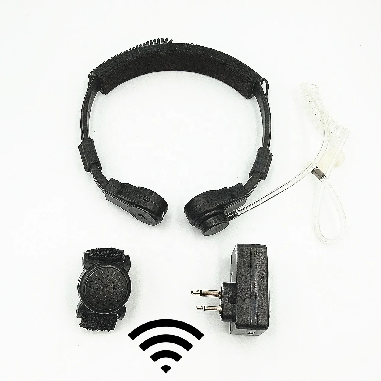 

WWTM 2 way radio wireless throat mic headset for motorola dep450 ep450 cp400