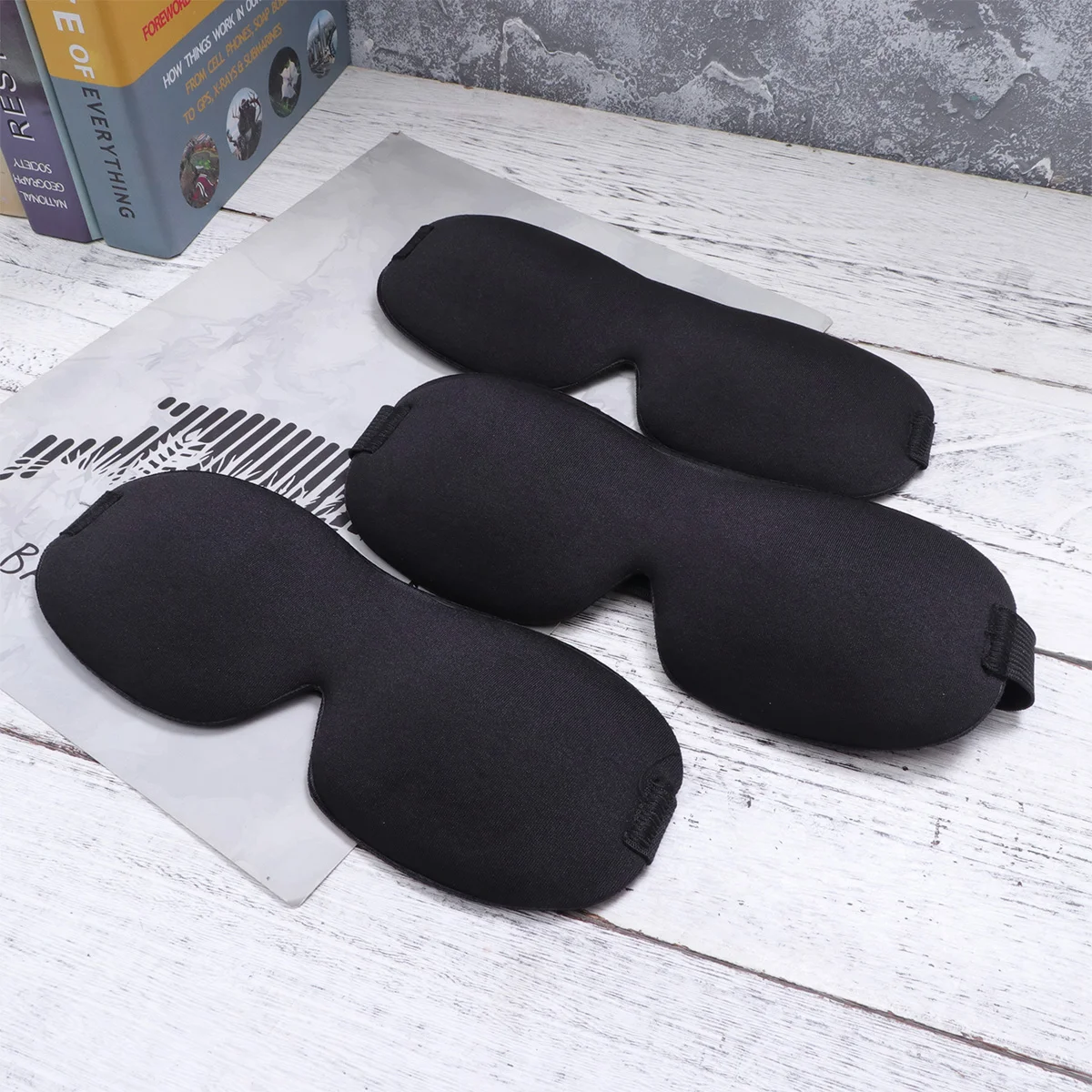 

3pcs Comfortable 3D Lightweight Night Blindfold Eyeshade Eye for Sleeping