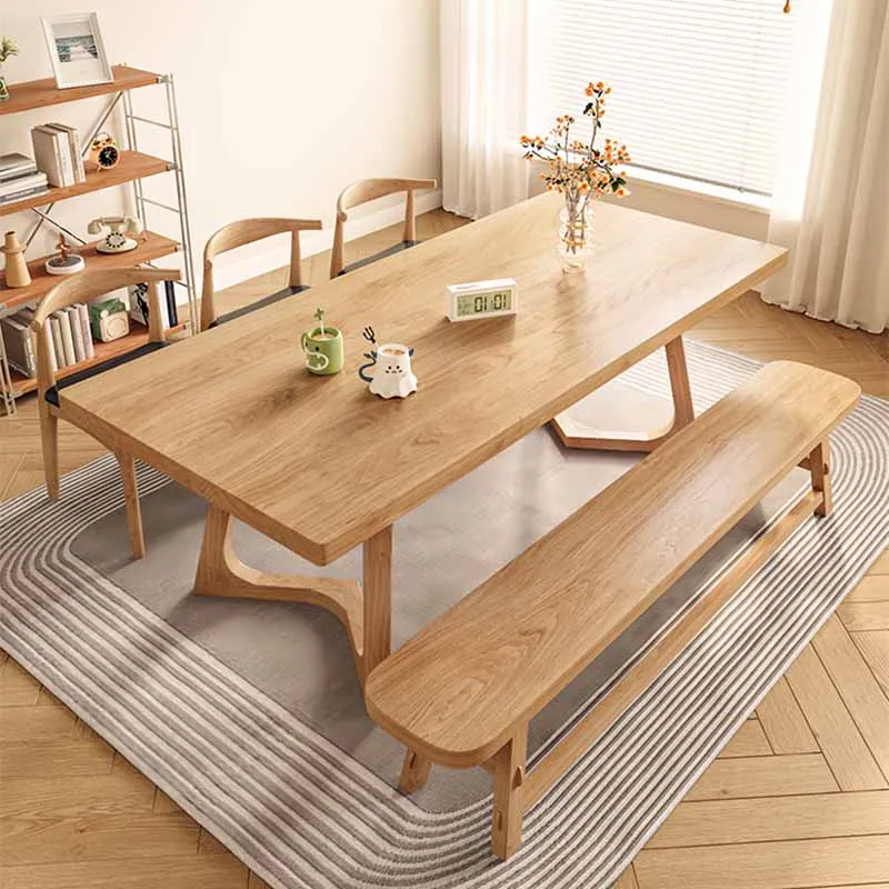 

Kitchen Wood Dining Table Luxury Organizer Nordic Balcony Computer Coffee Tables Makeup Office Mesas De Jantar Home Furniture